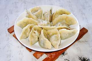 Dandelion and Egg Stuffed Dumplings recipe