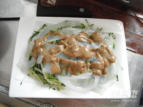 Cucumber Peel with Sesame Sauce recipe