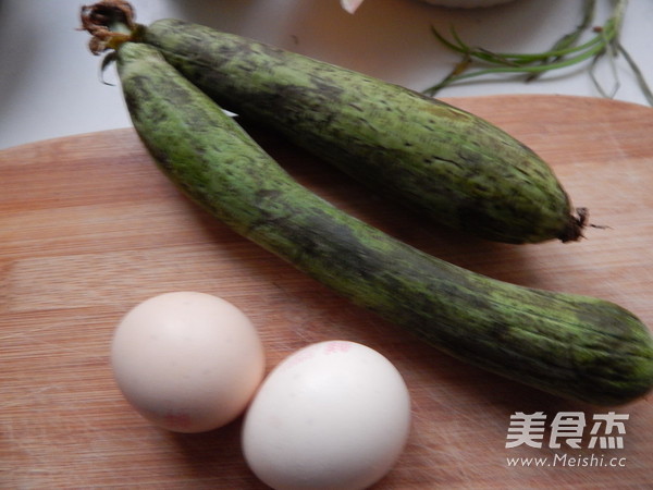 Loofah and Egg Fried Rice recipe