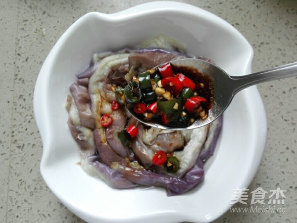 Shredded Eggplant with Cold Dressing recipe