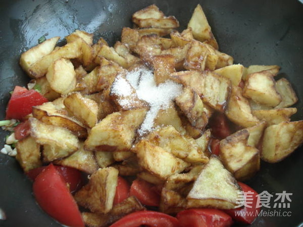 Grilled Eggplant with Tomatoes recipe