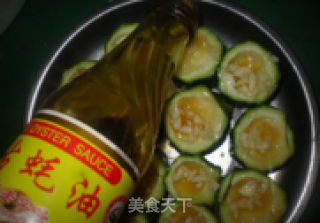 Steamed Loofah with Abalone Sauce and Garlic recipe