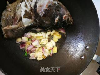 Fish Head with Tempeh and Pickled Pepper recipe