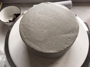 Aromatic Black Sesame Cream Cake Italian Cream Frosting Decorated with Glaze Cake recipe