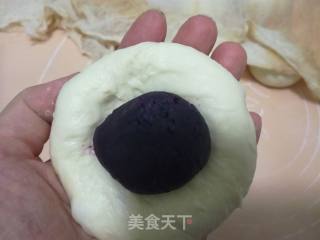 #花样美食#purple Sweet Potato Flower Bag recipe