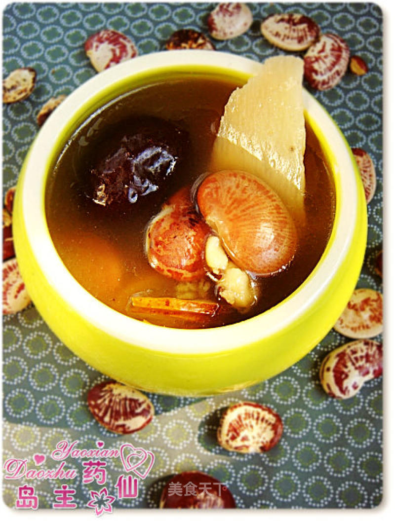 [eight Cantonese Cuisine] Nourishes The Kidney, Relaxes The Tendons, Activates The Collaterals, Promotes Qi and Dispels Dampness-five-finger Hair Peach and Bean Soup recipe