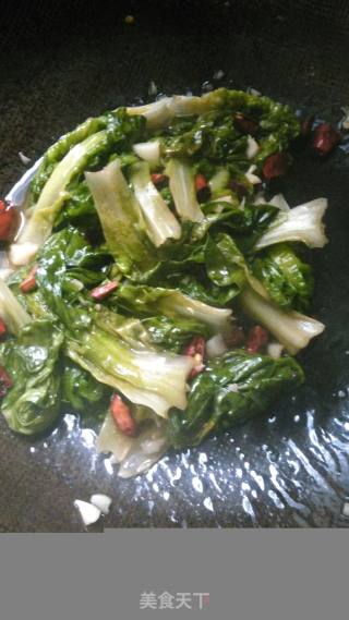 Lettuce in Oyster Sauce recipe