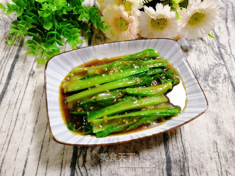 #快手素菜#boiled Oil Lettuce recipe