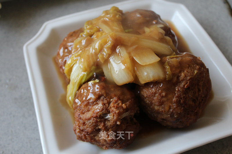 Meat Ball with Soy Sauce recipe