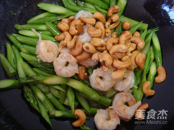 Stir-fried Shrimp with Asparagus recipe