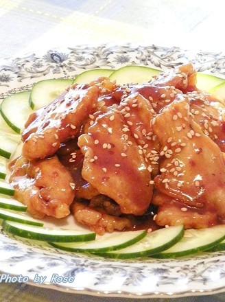 Chicken Slices with Teriyaki Sauce recipe