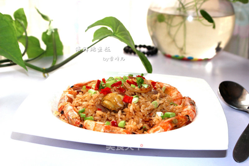 #铁犬烧饭就是香#seafood Abalone Rice recipe