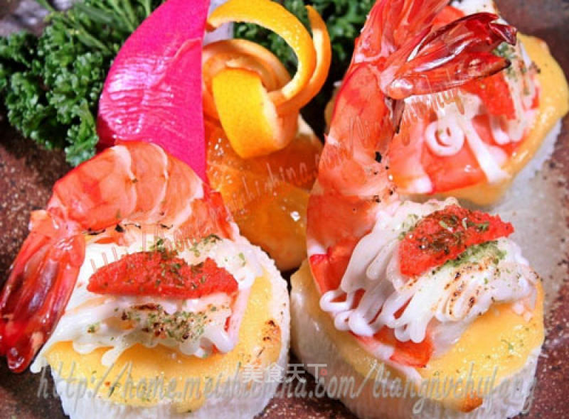 Japanese Yam Shrimp Grilled recipe