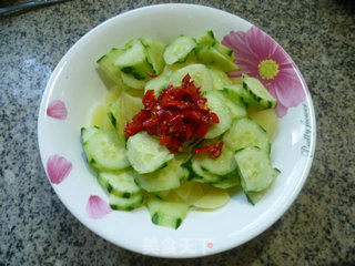 Tiger Skin Cucumber with Potatoes recipe