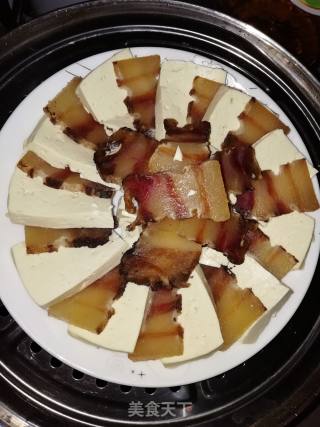 Steamed Tofu with Bacon recipe