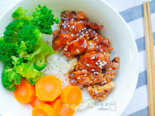 Teriyaki Wing Root Rice recipe