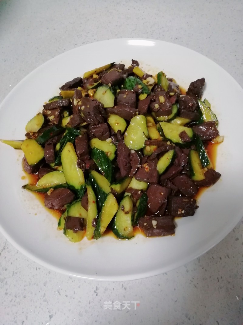Cold Duck Blood Cucumber recipe
