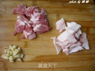 Stir-fried Pork with Three Vegetables recipe