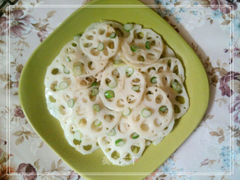 Vegetarian Fried Lotus Root Slices. recipe