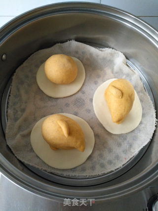 Lazy Egg and Bean Paste Buns recipe