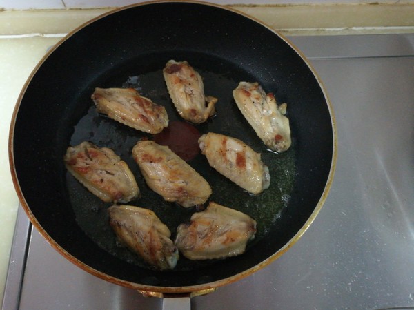 Salad Fried Chicken Wings recipe