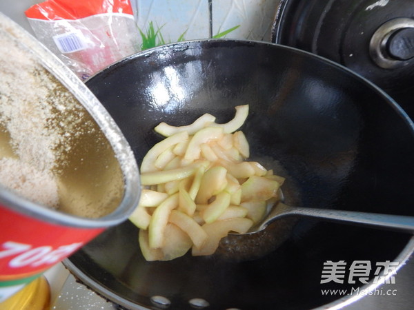 Stir-fried Winter Melon Strips with Soy Sauce recipe