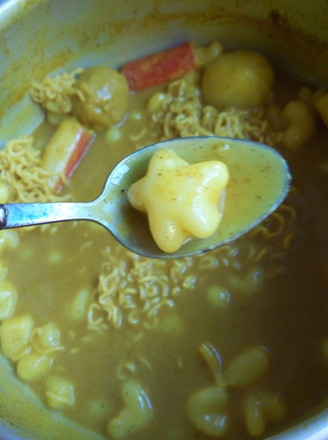 Curry Rice Cake Fish Ball Pot