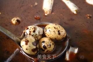 Marinated Quail Eggs with Side Dishes recipe