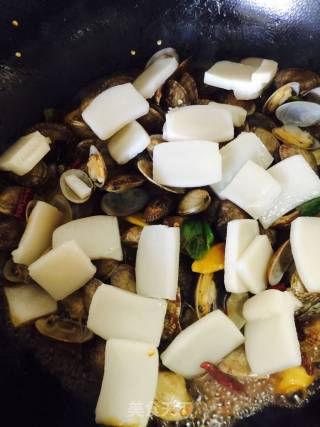 Flower Clam Rice Cake recipe