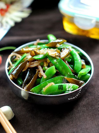 Iced Bamboo Shoots with Sweet Beans