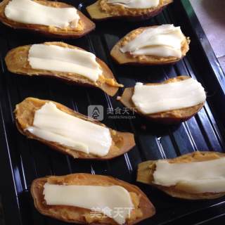 Baked Sweet Potato with Cheese recipe