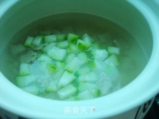 Three High Recipes-winter Melon and Barley Porridge with Lean Meat recipe