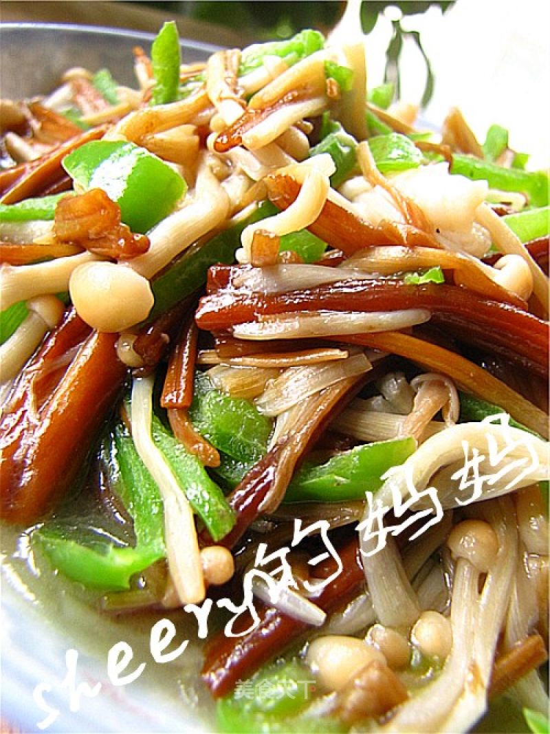 Stir-fried Enoki Mushroom recipe