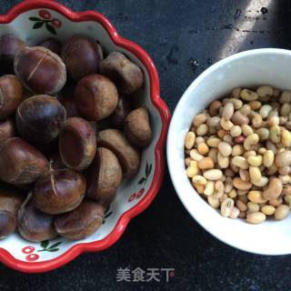 Chestnut and Red Bean Soup recipe