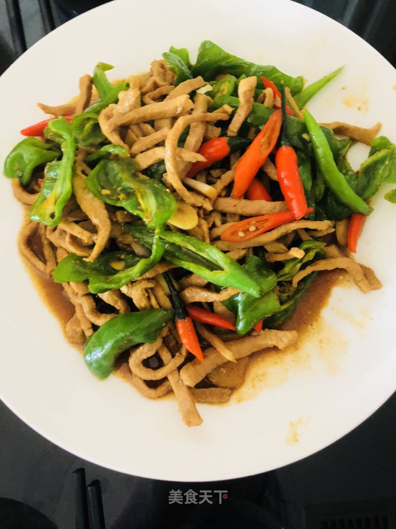 Green Pepper Shredded Pork recipe