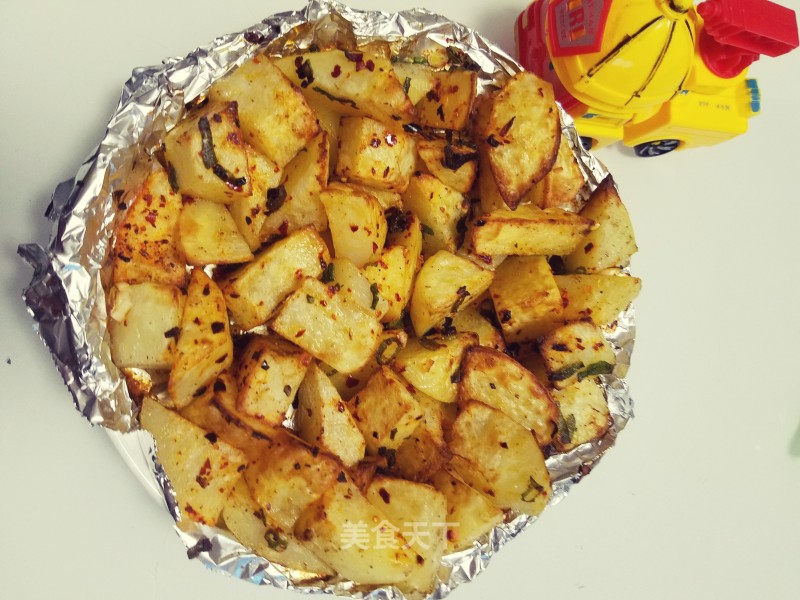 "summer Lazy Meal" Scallion and Potato Wedge (air Fryer) recipe