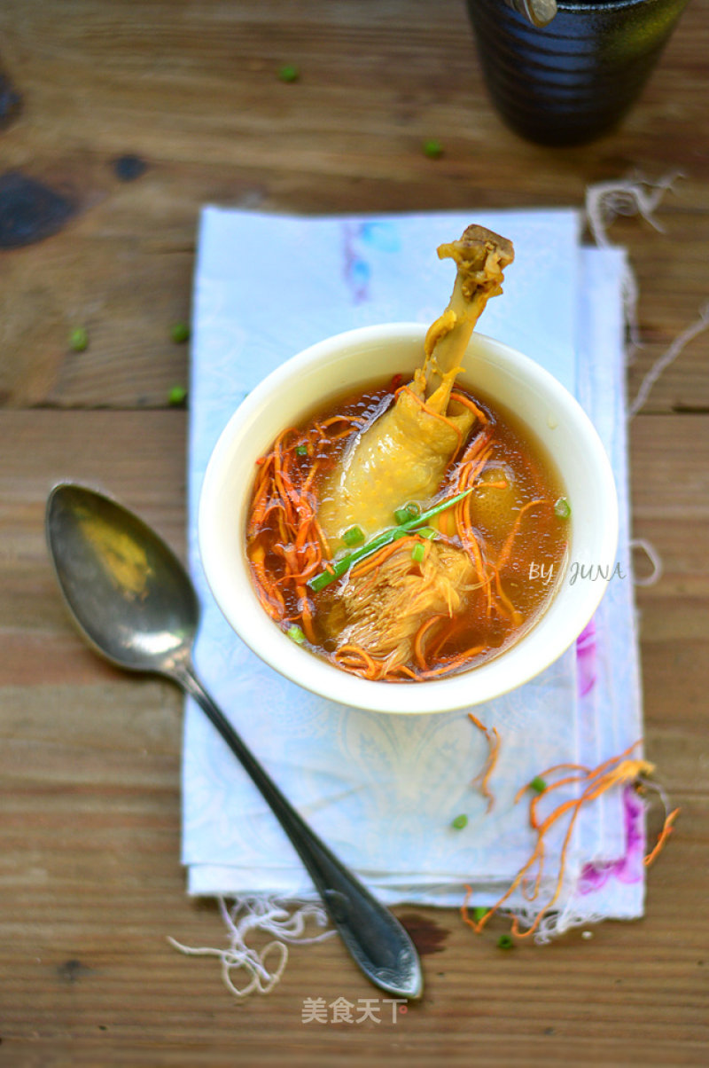 Monkey Mushroom and Cordyceps Chicken Soup recipe