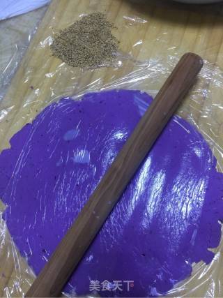Purple Sweet Potato Sesame Cake recipe