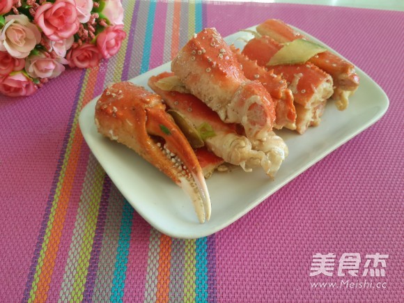Stir-fried Crab with Green Onion and Ginger recipe