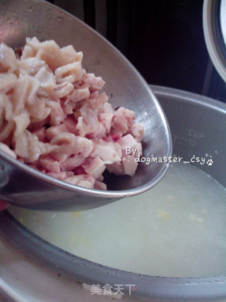 【minced Chicken and Corn Oatmeal】 recipe