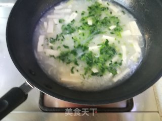 Tofu Soup with Shrimp Skin and Radish recipe