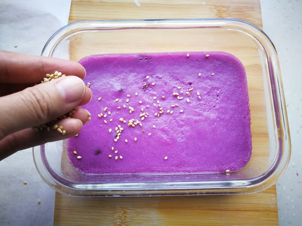 Purple Sweet Potato Sesame Cake recipe