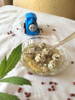 Shrimp Meatballs with Fungus recipe