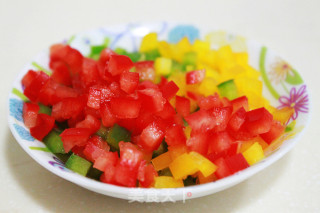 Colorful Vegetable Minced Meat Loofah Cup recipe