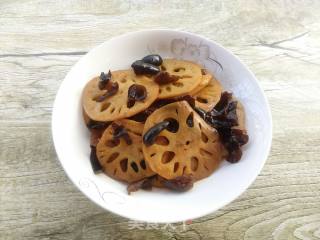 Black Fungus Sweet and Sour Lotus Root Slices recipe