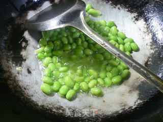 Stir-fried Edamame with Lamb's Tail and Bamboo Shoot recipe