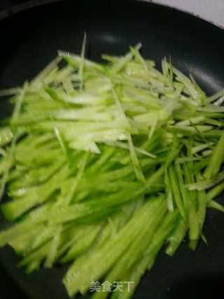 Stir-fried Green Radish recipe