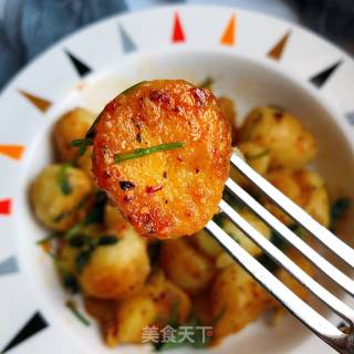 Pan-fried Baby Potatoes recipe