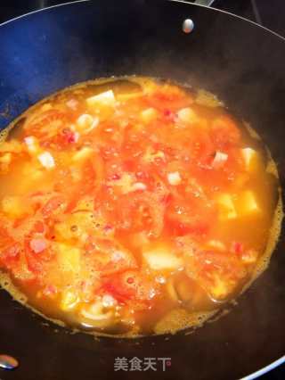 Tomato Seafood Tofu Soup recipe