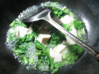 #trust of The Beauty#boiled Tofu with Rapeseed recipe